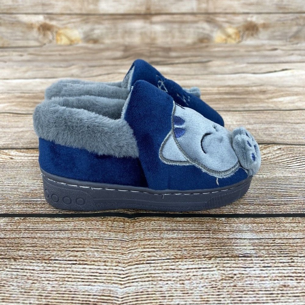 HAPPY BABY Blue Welcome Home Slippers Kid Size 14 / 15 Months Slip On Shoes NEW